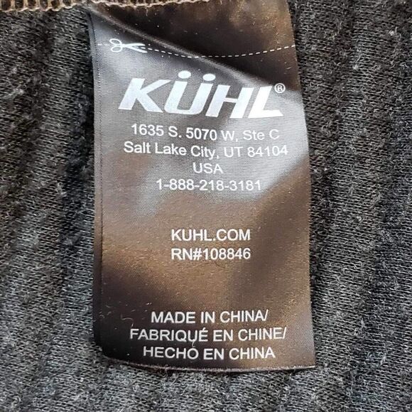 Kuhl Pullover Verena Funnel Neck Gray Red Pullover Women’s Size XL Flaw - Picture 8 of 12